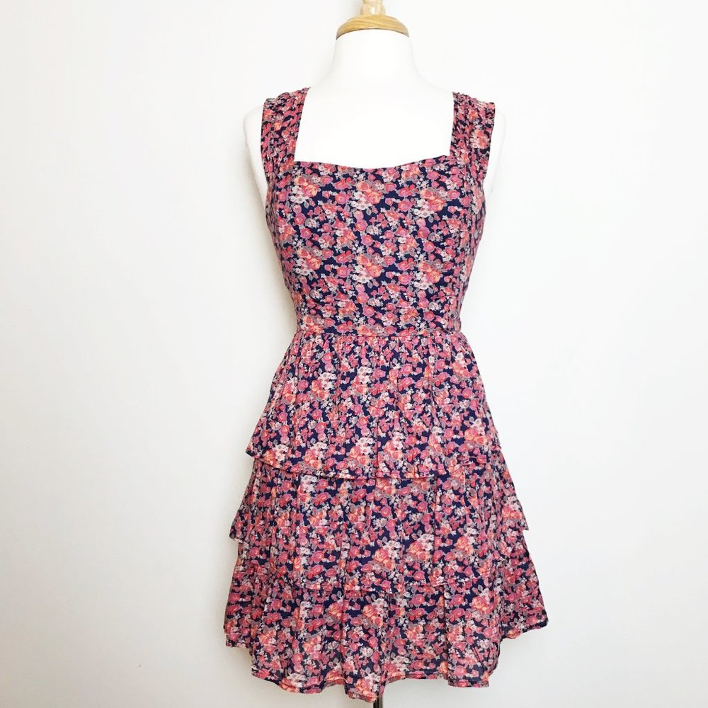 XXI Floral Pattern Tiered Dress - Picture 2 of 6